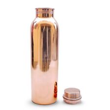 100% Pure Copper Water Bottle For Yoga Ayurveda Health Benefits 950 ml picture