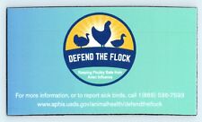 🧲🐔🛡️ Avian Flu Poultry Magnet DEFEND THE FLOCK 🛡️🐔 Chicken Bird picture