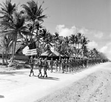 WW2 WWII Photo US Troops on Guam 1945 US Army USMC World War Two / 1818 picture