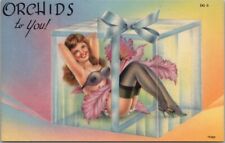Vintage 1940s Sexy Girl / Comic Postcard 