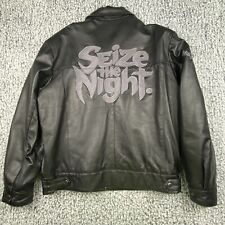Milky Way Midnight Promotional Leather Jacket Mens Large Seize the Night Vintage picture