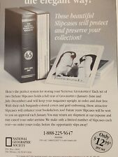 Print Ad National Geographic Magazine Deluxe Slipcases 1999 Advertising picture