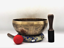 11 inch Tibetan Hand Crafted Singing Bowl-Yoga Meditation Bowl-Healing Bowl Gift picture