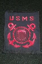 WW2 USMS Maritime Service Merchant Marine Patch Blue Good Original War-Time Rare picture