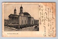 Baltimore MD- Maryland, The Cathedral, Religion, Antique, Vintage c1909 Postcard picture
