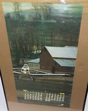 Vintage Piper Aircraft Promo Poster Calendar Pawnee D 28x16 Prop picture