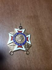 Vintage VFW Veterans Of Foreign Wars Ladies Auxiliary Necklace Brooch picture