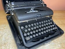 1947 Royal Quiet De Luxe Working Vintage Portable Typewriter w New Ink & Case picture