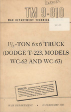326 Page 1945 TM 9-810 Dodge 1 1/2 Ton 6x6 T-223 WC-62 WC-63 Tech Manual on CD picture