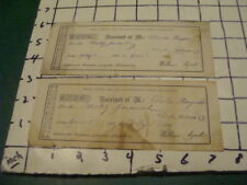 Orig Receipts -- fro WEEKLY JOURNAL -- 1870, 1871 one year for one dollar picture