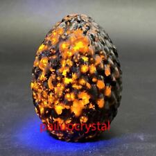 1pc Natural Yooperite Flame's Stone Dragon Egg Quartz Crystal Skull Healing 2.2
