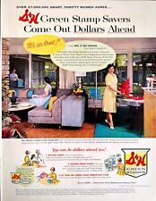 1959 S&H Green Stamps Dollars Ahead Family Modern Home Furniture Print Ad picture