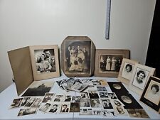 Antique Black & White Photos HUGE Lot Victorian 1890s-1950s Wedding Military picture