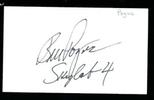 Bill Pogue signed 3x5 card NASA Skylab 4 & Group 5 Astronaut picture