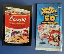 2017 WACKY PACKAGES 50TH ANNIVERSARY SET 90 CARDS GARBAGE PAIL KIDS DON TRUMP picture