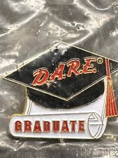 D.A.R.E. Graduate Lettered Pin Cap & Diploma Gold Tone  New In Bag picture