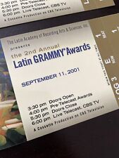Grammy tickets from September 11 2001 picture