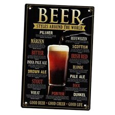Beer Sign-Styles Around The World-Vintage Beer Metal Tin Sign Wall Beer-01 picture