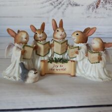 The Seasons of Holly Pond Hill Susan Wheeler Joy To The World Rabbit Figurine picture