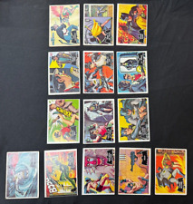 1966 Topps Batman - 1st Series/Black Bat/Orange back - 14/55 cards picture