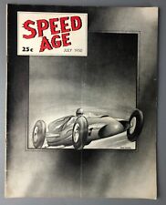 Speed Age Magazine July 1950 * Tom Ward Art Cover Indianapolis 500 picture