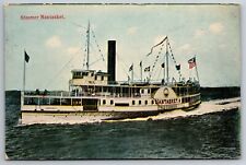 C1907 Steamer Nantucket Steamboat Rhode Island to Nantucket Island Postcard picture