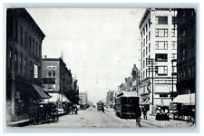 c1940s South Adams St. Peoria Illinois IL Vintage Unposted Postcard picture