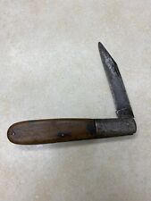 Vintage US Cutlery Pocket Knife W/Wood Handles picture