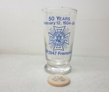 VFW Post 2947 50th Anniversary Glass And Wooden Nickel Commemorative 1934-1984 picture