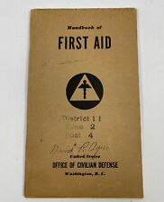 Handbook of First Aid Office of Civilian Defense CD 1941 picture