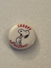 Vintage Snoopy For President Peanuts Button Pin Pinback PB4E picture
