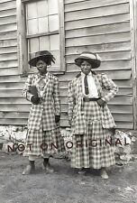 Vintage Old 1890's Photo reprint of African American Black Women Outside Church picture
