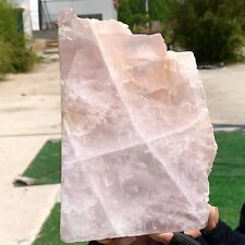 2.41LB Natural Rose Quartz Crystal Pink Crystal Stone slices Healing picture