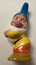 RARE HTF Disney Snow White Dwarf BASHFUL Collectible 3 3/4” Tall Plastic Figure picture