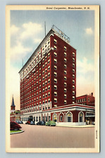 Manchester NH- New Hampshire, Hotel Carpenter, Outside, Vintage Postcard picture