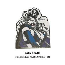 1994 Lady Death Metal Enamel Pin ULTRA Rare picture
