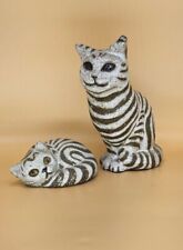 Anderson Design Studio Pottery Striped Cats - See Description  picture