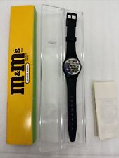 Vintage 1996 M&Ms Candy Quartz Watch Special Edition in Box Unused Plastic picture