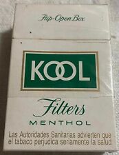 Vintage Kool Menthol Filter Cigarette Cigarettes Cigarette Paper Box Empty picture