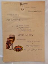 Vintage Restaurant Menu Hotel Marik Mexico 1949 Cerveza Carta Blanca Exquisita picture