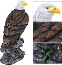 American Bald Eagle Statue Outdoor Bird Sculpture Tabletop Home Yard Decor Gift picture