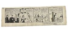 1934-38? Mickey Finn Original Comic Art ILLUSTRATION RARE ✅ VINTAGE 22.25 X 6.75 picture