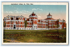 St. Vital Manitoba Canada Postcard Agricultural College c1930's Vintage picture