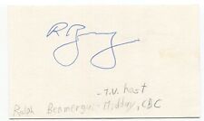 Ralph Benmergui Signed 3x5 Index Card Autographed Signature TV Radio Personality picture