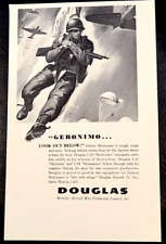 1943 WWII Douglas C-53 Skytrooper Aircraft Vintage Print Ad picture
