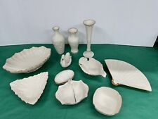 11 Asst Size Lenox Pieces In Ivory Color W/ 24k Pure Gold Trim picture