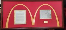 RICHARD J MCDONALD Founder of McDonalds Typed Letter & Picture Signed Autograph  picture