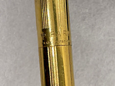Parker Classic Slim 12 Kt Gold Filled Desk Pen Lined Cap & Barrel USA 6.5 In. picture