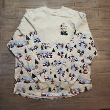 Disney Parks Spirit Jersey Mickey Snow Much Fun Christmas Adult L picture