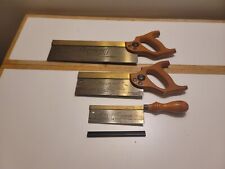 FREUD England Brass Back Dovetail Saw Set of 3 picture